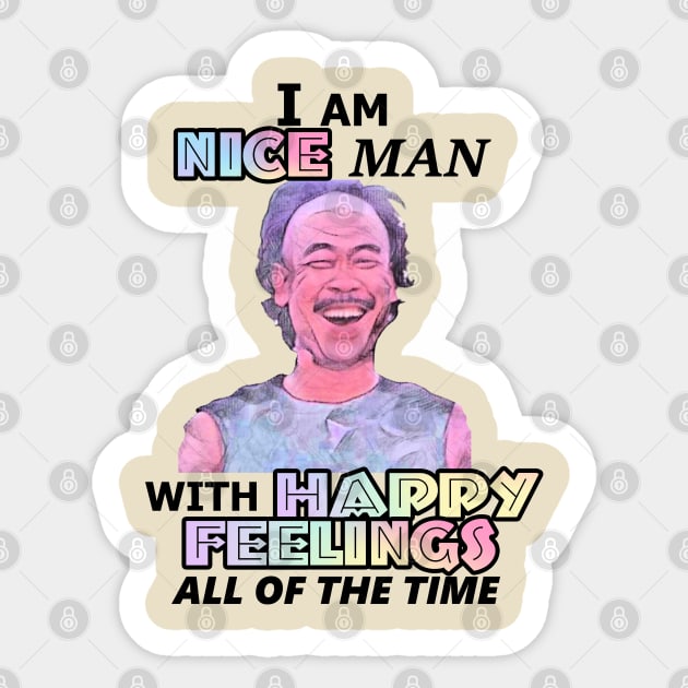 Kung Pow - Nice Man, Happy Feelings Sticker by red-leaf